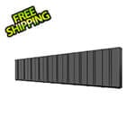 Proslat 10-Piece Glossy Grey Tall Garage Cabinet Set with Black Handles