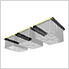 Overhead Storage Bin Rail System (3 Sets)