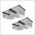 Overhead Storage Bin Rail System (4 Sets)