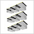 Overhead Storage Bin Rail System (9 Sets)