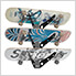 Triple Skateboard Rack