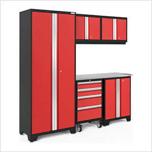 BOLD Series 3.0 Red 6-Piece Set with Stainless Steel Top