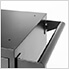 BOLD Red 7-Piece Project Center Set with Stainless Top and Wall Shelf