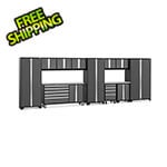 NewAge Garage Cabinets BOLD Grey 12-Piece Project Center Set with Stainless Top