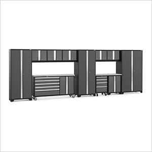 BOLD Grey 12-Piece Project Center Set with Stainless Top