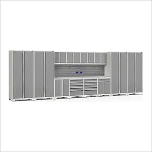 PRO Series Platinum 14-Piece Set with Stainless Steel Tops and Slatwall Hook Kit