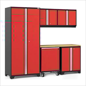 PRO Series 3.0 Red 6-Piece Set with Bamboo Top