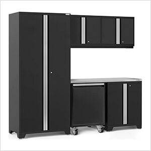 PRO Series 3.0 Black 6-Piece Set with Stainless Steel Top