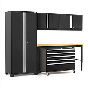 PRO Series 3.0 Black 5-Piece Set with Bamboo Top