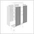 BOLD Series Grey 48" RTA Locker