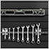 BOLD Series Black 8-Piece Set with Stainless Top, Backsplash, LED Lights