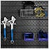 PRO Series Grey 7-Piece Set with Stainless Steel Top, Slatwall and LED Lights