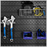 PRO Series Grey 10-Piece Set with Bamboo Top, Slatwall and LED Lights