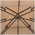 13 x 13 Steel Soft Top Gazebo with Netting and Curtains