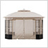 11 x 13 Steel Backyard Soft Top Gazebo with Ceiling Hook and Netting