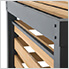 6 x 10 Modern Metal Pergola Kit with Cedar Wood Privacy Screen and Hooks