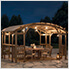 SummerCove 10 x 14 Modern Light Gray Wooden Arched Pergola Kit with Shelves