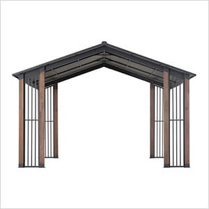 11 x 13 SummerCove Gable Roof Hardtop Pavilion Gazebo with Ceiling Hook