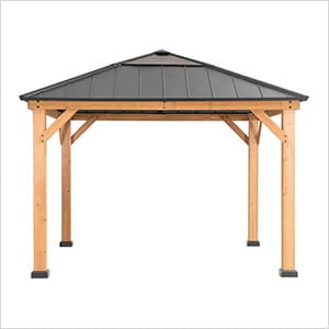 11 x 11 Wooden Hardtop Gazebo with Ceiling Hook