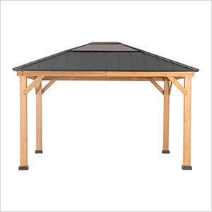 11 x 13 Wooden Hardtop Gazebo with Ceiling Hook