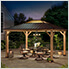 11 x 13 Wooden Hardtop Gazebo with Ceiling Hook