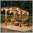10 x 11 Wooden Grill / BBQ / Hot Tub Gazebo with Aluminum Roof
