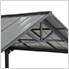 AutoCove 12 x 20 Steel Frame Gable Roof Metal Carport / Gazebo with 2 Ceiling Hooks