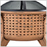 30-Inch Copper Steel Wood Burning Fire Pit with Spark Screen and Fire Poker