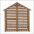 Cedar Firewood Storage Rack Shed