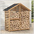 Cedar Firewood Storage Rack Shed