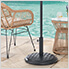 33-Inch Universal Heavy Duty Cement Filled Patio Umbrella Base