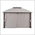 SummerCove 11 x 13 Steel Soft Top Gazebo with Netting, Curtains and Hook