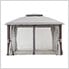 SummerCove 11 x 13 Steel Soft Top Gazebo with Netting, Curtains and Hook