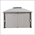 SummerCove 11 x 13 Steel Soft Top Gazebo with Netting, Curtains and Hook