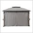 SummerCove 11 x 13 Steel Soft Top Gazebo with LED Light, Bluetooth Sound and Hook