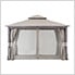 SummerCove 11 x 13 Steel 2-Tier Soft Top Gazebo with Netting, Curtains and Hook