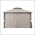 SummerCove 11 x 13 Steel 2-Tier Soft Top Gazebo with Netting, Curtains and Hook