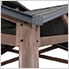 12.5 x 12.5 Wooden Hardtop 2-Tier Gazebo with Ceiling Hook