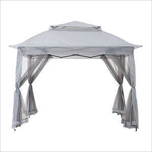 11 x 11 Portable 2-Tier Pop Up Gazebo with Netting