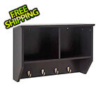 Sunjoy Group Hanging Storage Wall Shelf with Hooks