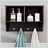 Hanging Storage Wall Shelf with Hooks