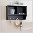 Hanging Storage Wall Shelf with Hooks