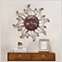 Vintage Iron Copper Sun Face Wall Decor