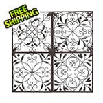 Sunjoy 4-Panel Iron Wall Art