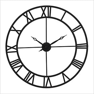 Black Wall Clock