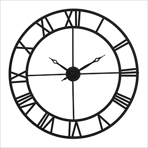 Black Wall Clock