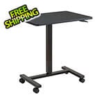 Sunjoy Group 27-Inch Black Adjustable Mobile Desk Cart