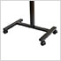 27-Inch Black Adjustable Mobile Desk Cart