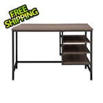 Sunjoy Group 47-Inch Industrial Design Home Office Computer Desk with Shelves