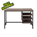 Sunjoy 48-Inch Industrial Design Home Office Computer Desk with Shelves